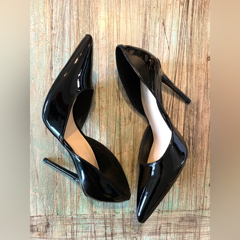 Elegant Like-New Marc Fisher Black Patent D’Orsay Stiletto Heels. Size 8.5 - Picture 3 of 7